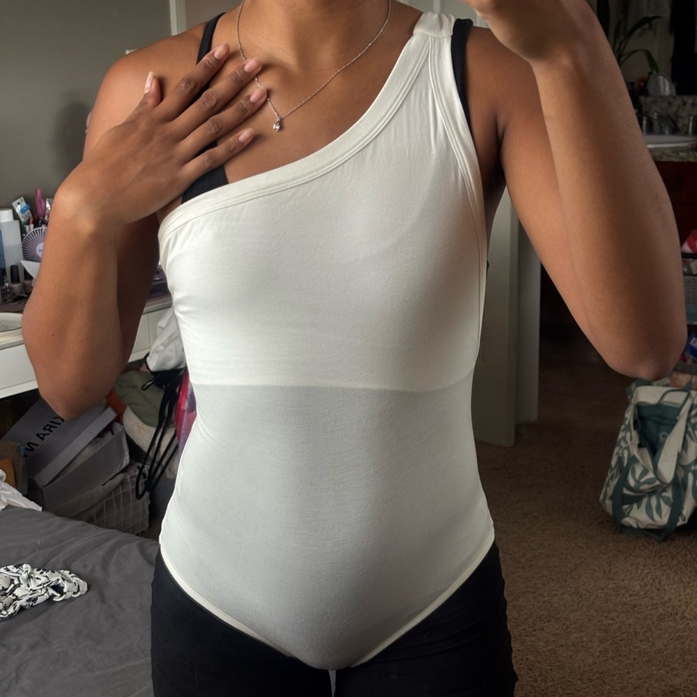 The line by K White One-Shoulder Bodysuit
